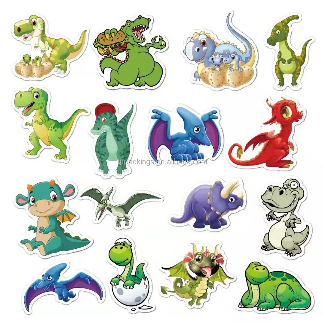 Dinosaur World Stickers For Kids Gift 50pcs Vinyl Stickers For ...