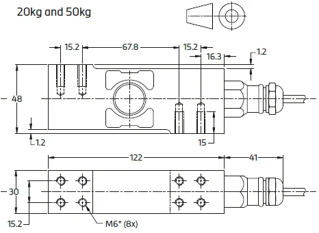 High Accuracy Pc6 Single Point Flintec Load Cell - Buy High Accuracy ...