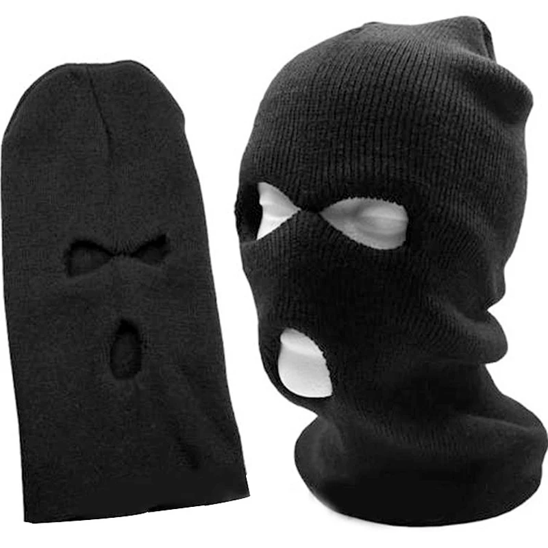 Details about   3 Hole Balaclava Beanie Hat Full Face Mask Winter Warm Thermal Knitted Cap USA 