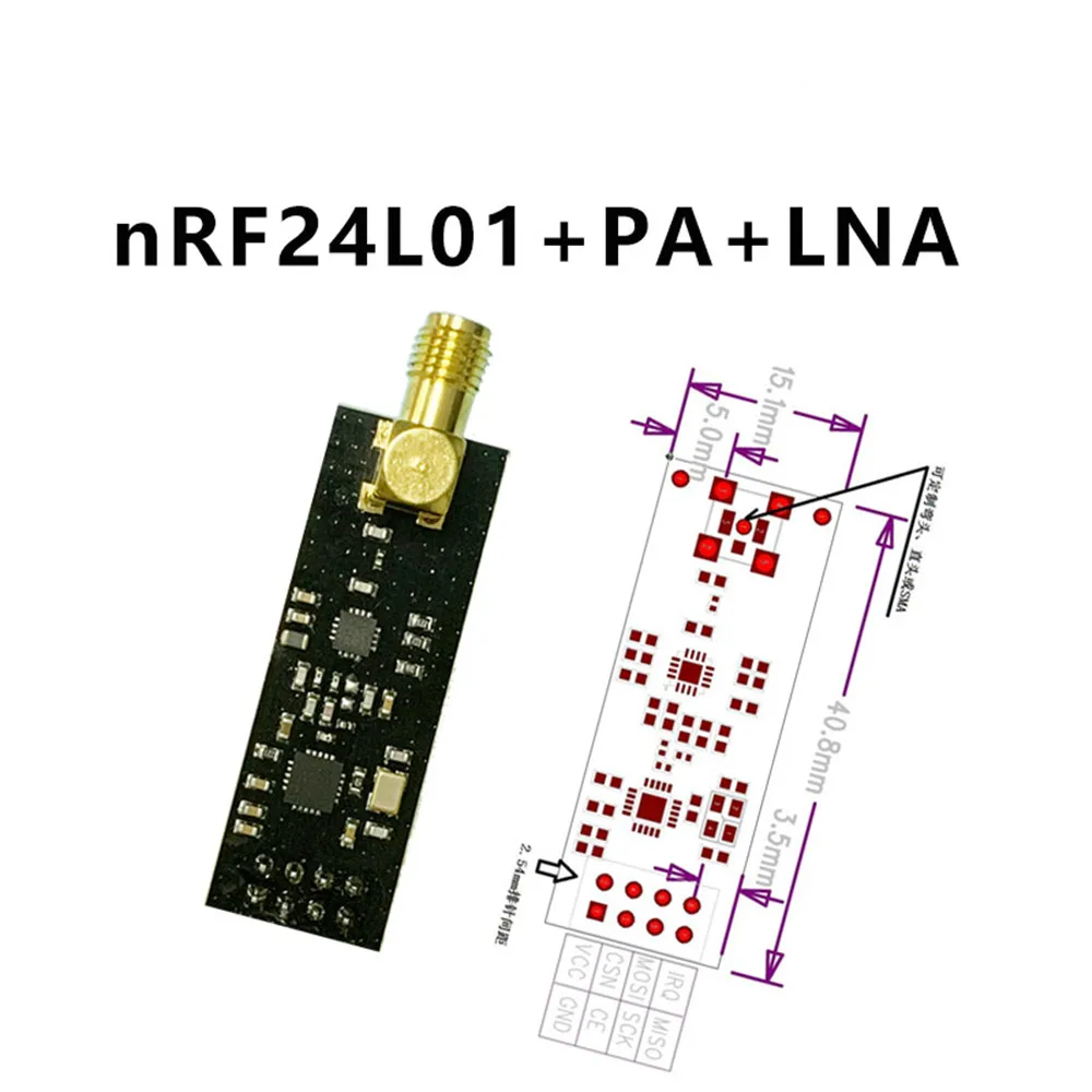 Taidacent 1000 Meters Long Distance Nrf24l01 Pa Lna 2.4ghz Wireless ...