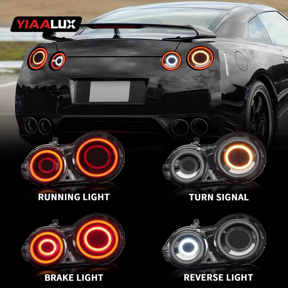 product plug and play led tail lights dynamic starting animation tail lights for nissan gtr gt r r35 2007 2023-16