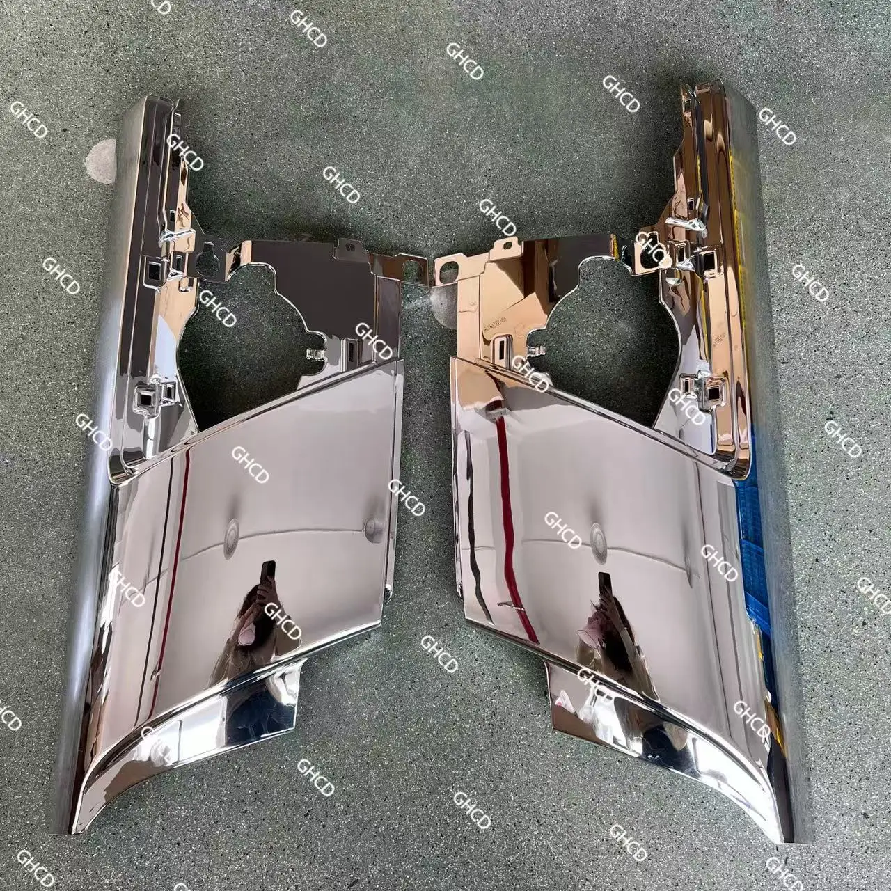 product ghcd high quality chrome corner panel for 2008 year japanese truck hot product for isuzu plastic-2