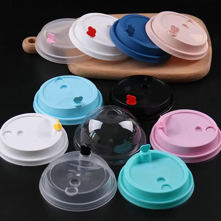 Disposable 90mm Diameter Plastic Pp Cup Lid With Stopper Plug Buy Cup