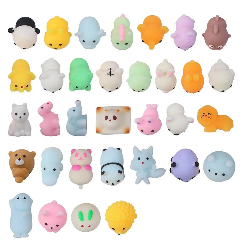 Dinosaur Animals Stress Relief Cute Kawaii Tpr Mochi Squishy Toys Style ...