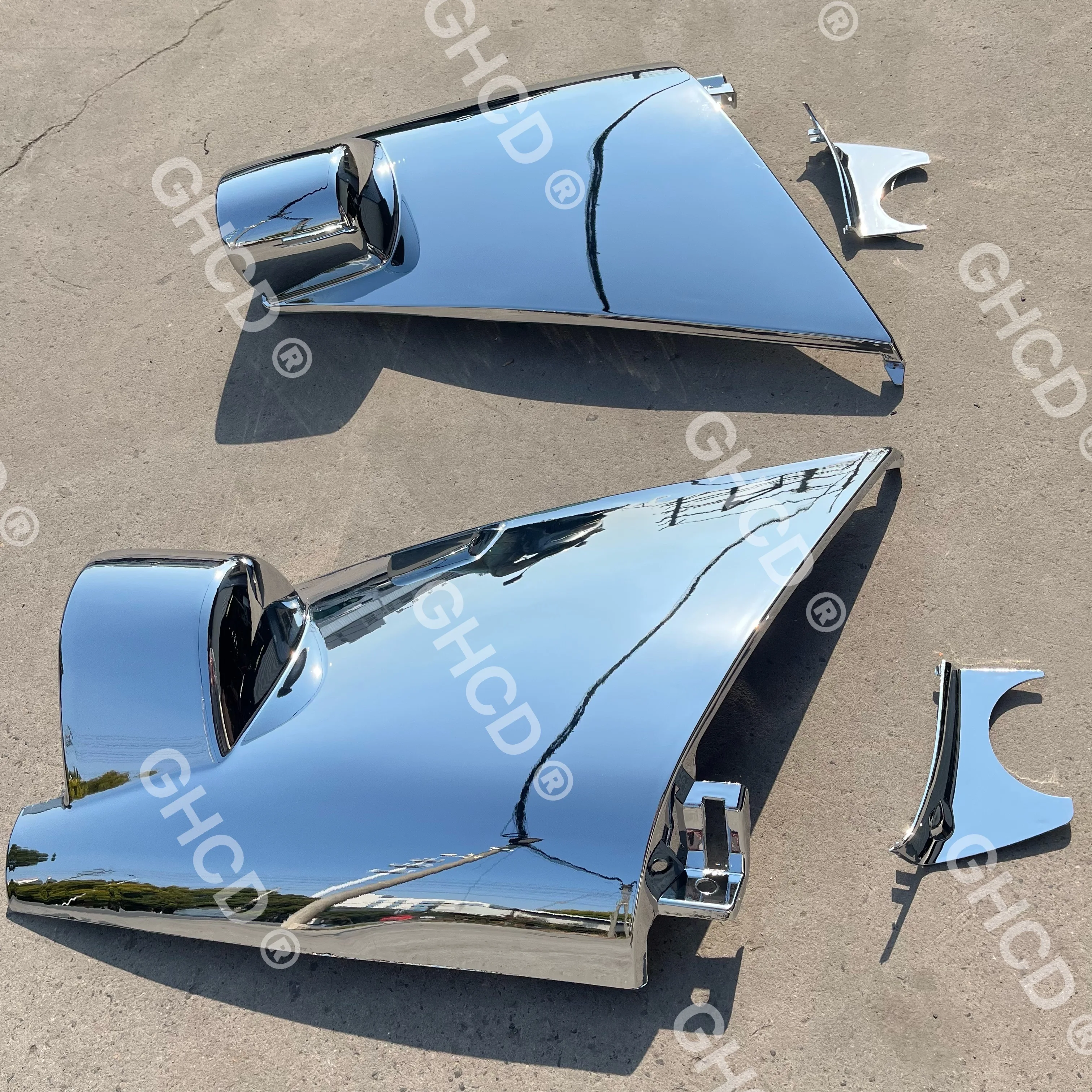 GHCD Hot Product/High Quality Chrome-plated Corner Panel for Japanese Truck ISUZU NQR/NKR/600P/ELF 2008-ON supplier