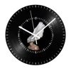 DIY White Feather Wall Clock New Design Vinyl Records Clock