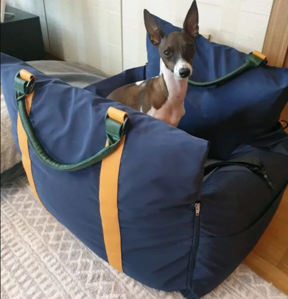 Multifunction Dog Car Seat Travel Dog Bed With Safe Belt And Dog Leash