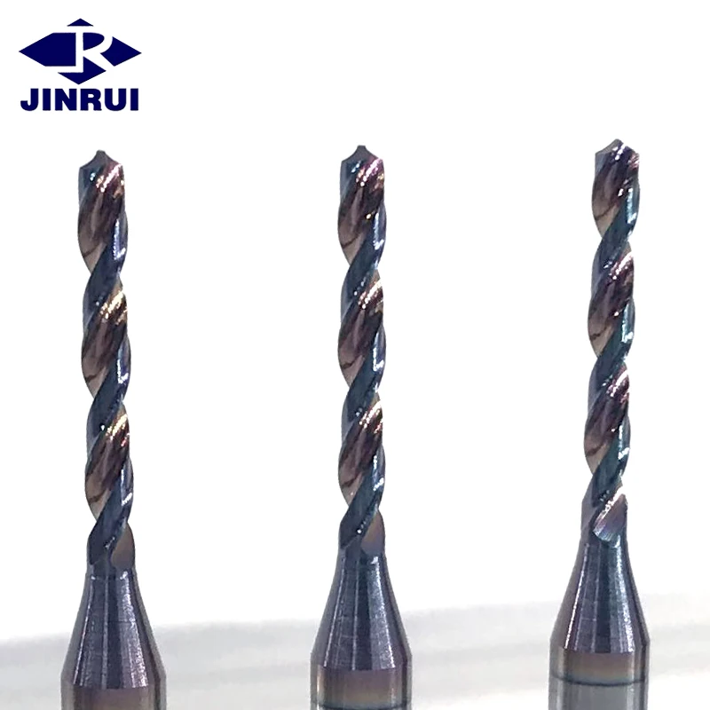JR129 1mm HRC55 Twist Drill Solid Carbide Micro Drill Bits for Hard ...