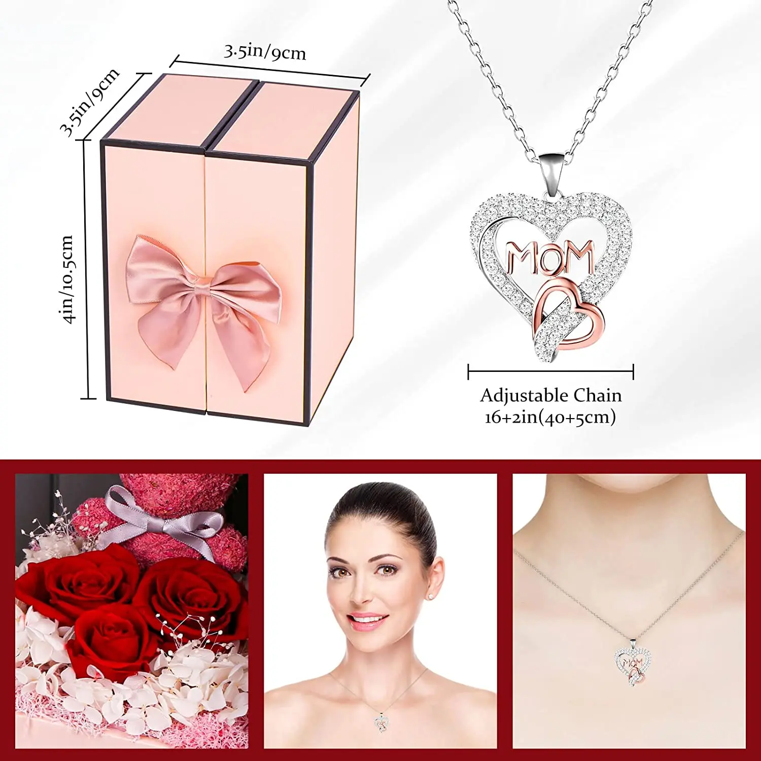 Ayoyo Oem Rose Eternal Flower Jewelry Box Necklace Bracelet Mother's ...
