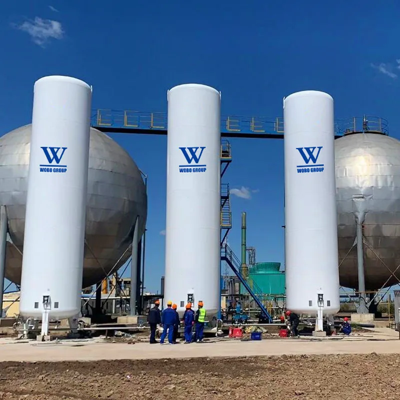 10KL & 20KL Vertical Cryogenic Tanks for Liquid Oxygen & Nitrogen