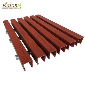 Home Decorative Wood Grain Modern Wpc Veranda Suspended Decorative Ceiling Wholesale View Wood Grain Wpc Veranda Suspended Decorative Kalong Product