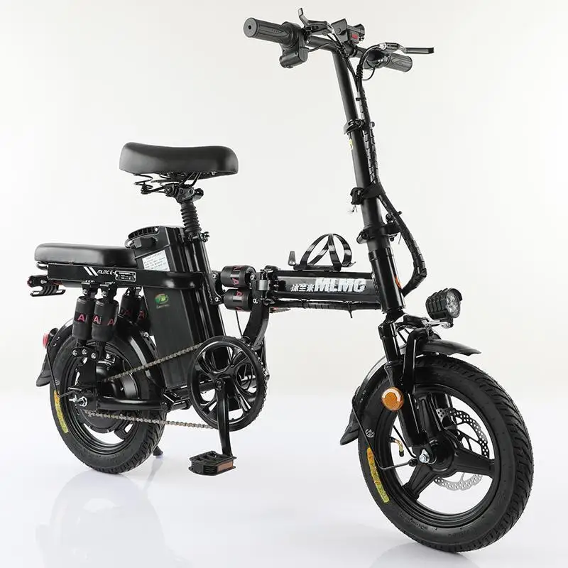 6 Speed Foldable Ebike Fat Tire E Bike 14 Inch Bicycle Folding Electric ...