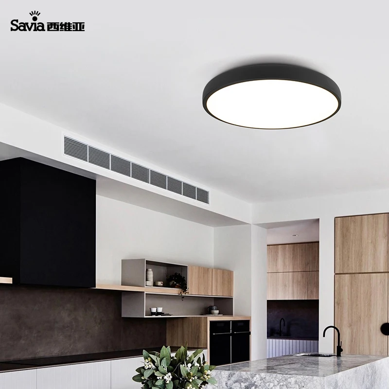 Savia Ultra Thin Round Led Ceiling Lights Multi Color 36w Modern Indoor