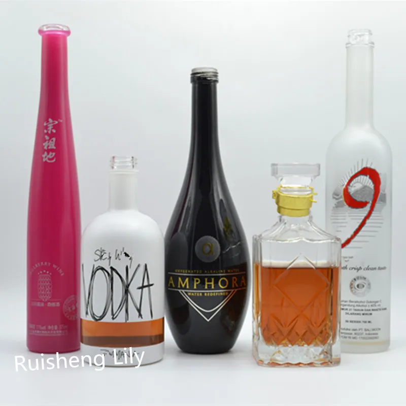 750ml Fancy Glass Bottle Wholesale