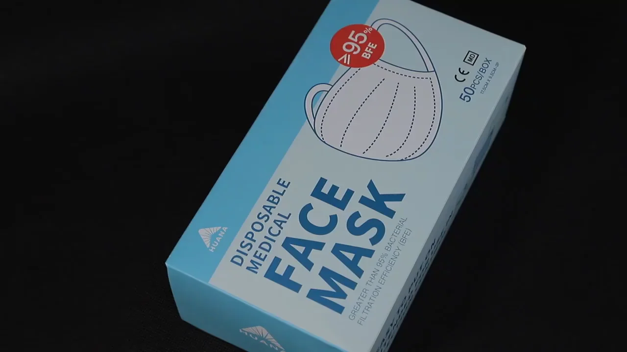 export customs clearance of three layer disposable mask pack