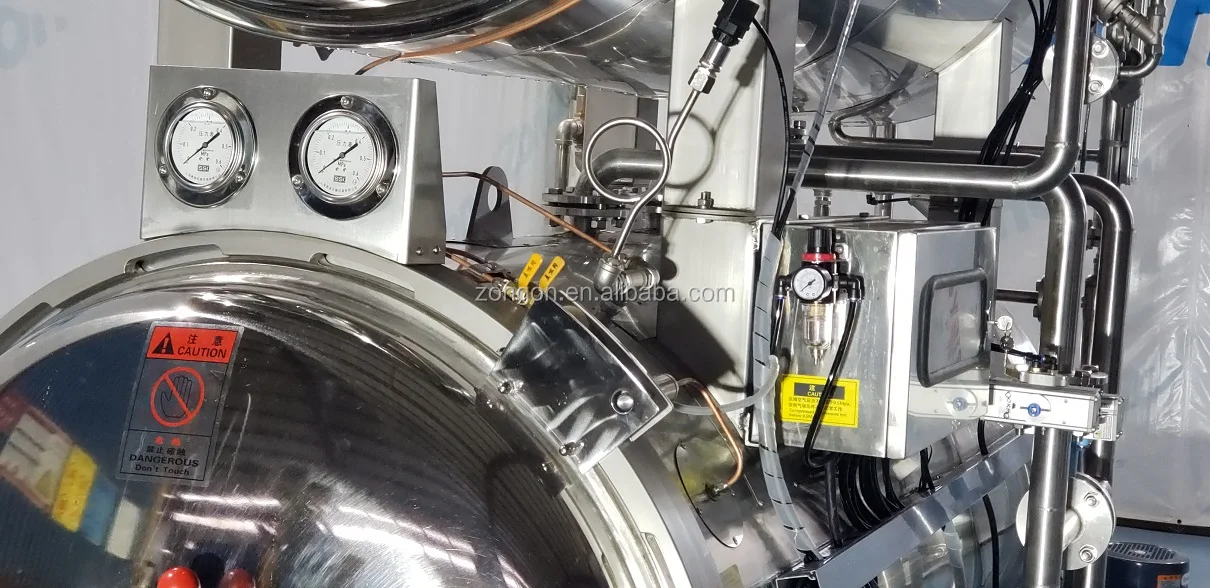 Professional Industrial Sterilization Retort Machine Autoclave For Metal Can Glass Jar Plastic