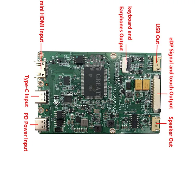 RTD2556QV4.0 Driver Board - EDP Interface & Type-C Support
