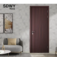 מודרני רגיל מודלים מוצק עץ פנים דלת 100% מוצק אלון עץ דלת