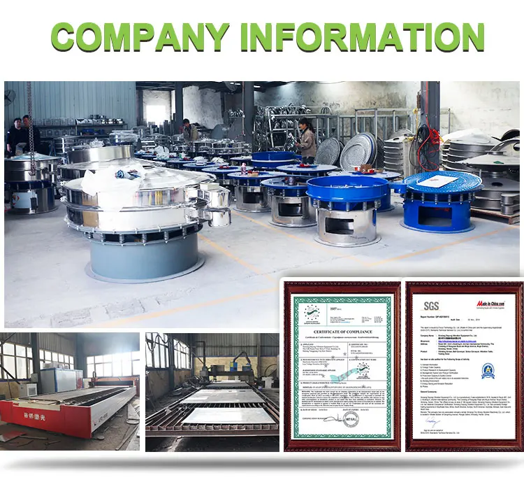 High Efficiency Fruit Juice Soy Milk Sieving Machine Liquid Vibratory Separator