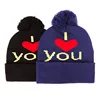 Winter Hats for Woman Beanies Knitted Solid Cute Hat Girls Female i love you Beanie Caps Warm Bonnet Ladies Casual Cap