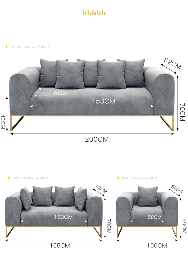 2021 High End Nordic Luxury Modern Comfortable Sofa Set Metal Frame Living Room Sofas Buy