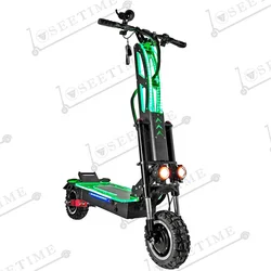 SEETIME 2021 folding 60V TIME-11M powerful off road fat tire e scooter eletric scooters with dual motor