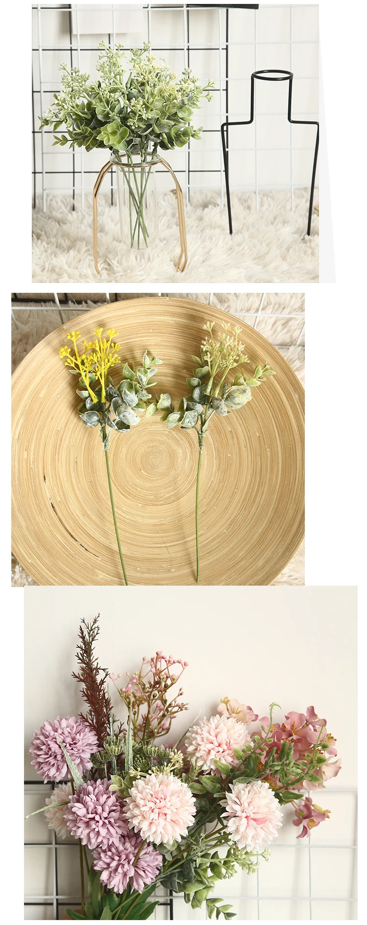 Decorative Flowers Plastic Flowers China Artificial Flower Decorations