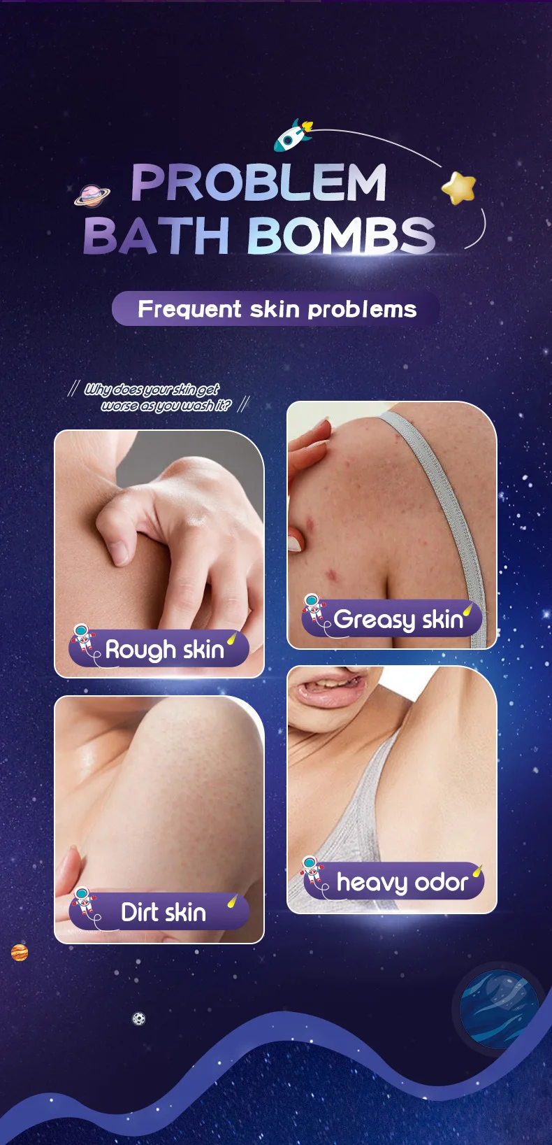 SADOER 120g Full English Planet Bath Salt Ball Natural Rose Lavender Scent Mineral Cross-Border Wholesale for Body Use