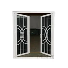Aluminum Glass Swing Mesh Entry Door