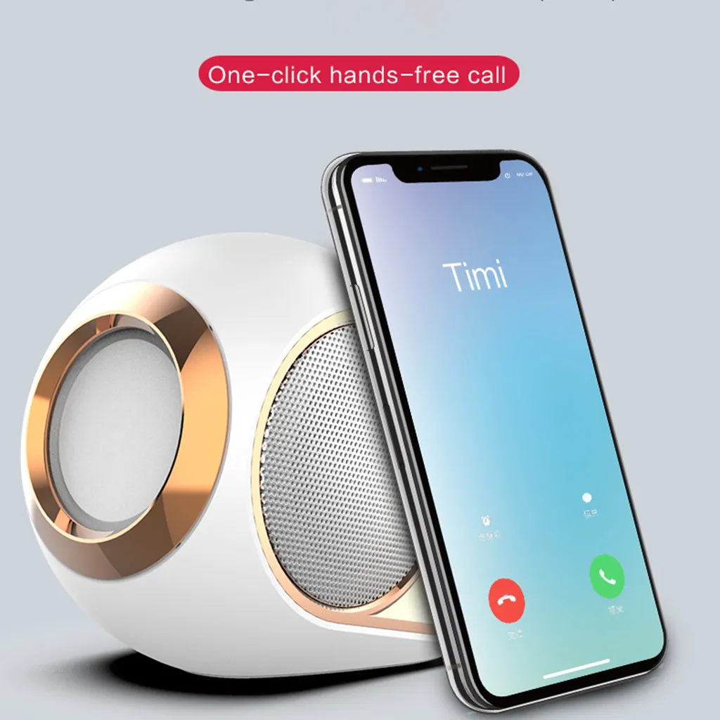 Portable Wireless Bluetooth 5.0 Speaker Stereo Sound FM TF Card USB TWS Speaker Mini Cylindrical Speaker 2019 New - ANKUX.COM