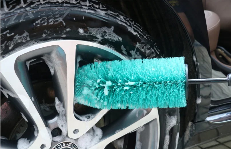 18 Inch Car Wash Brush Kit Soft Fiber Cleaning Detailing Washing