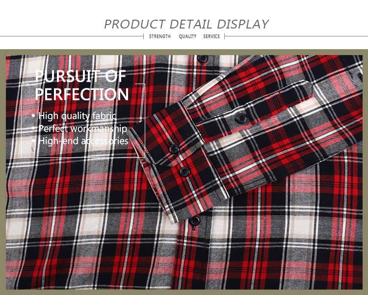 Color Optional Casual 100% Cotton Long Sleeve Wholesale Check
