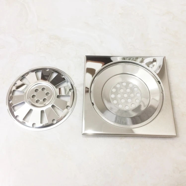 6 Inc 150 X 150mm Stainless Steel Mirror Surface Outdoor Quick Drainage