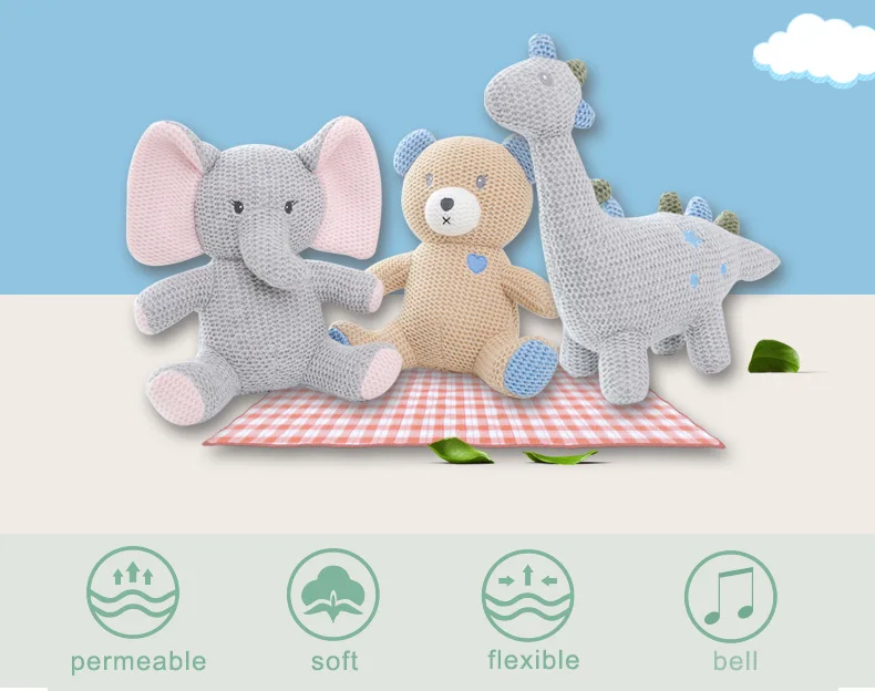 Customized Handmade Crochet Unicorn Stuffed Animal Knitting Toys