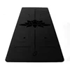 Dongguan Foldable Anti Tear Antimicrobial Yoga Mat Lightweight New Design Healthiest Black Pu Yoga Mat With Alignment Marks