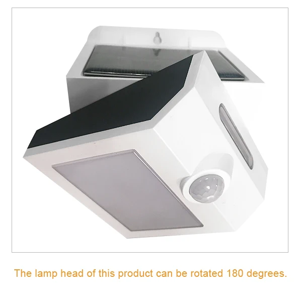 Wetop led solar wall light china outdoor black or white sensor lamp