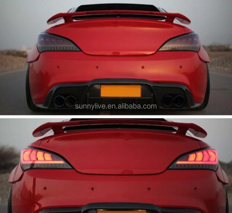 Full led rear light For Genesis Coupe 2009-2011 red  lens JY For Hyundai