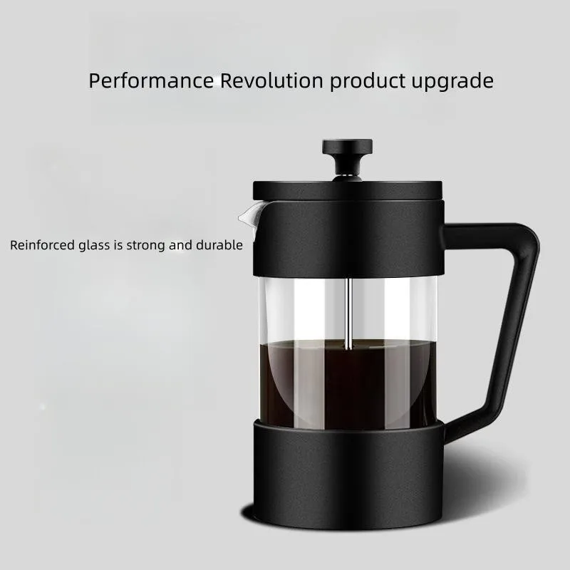 Mini French Press Coffee Maker 12 Oz,Heat Cold Coffee Brewer Camping