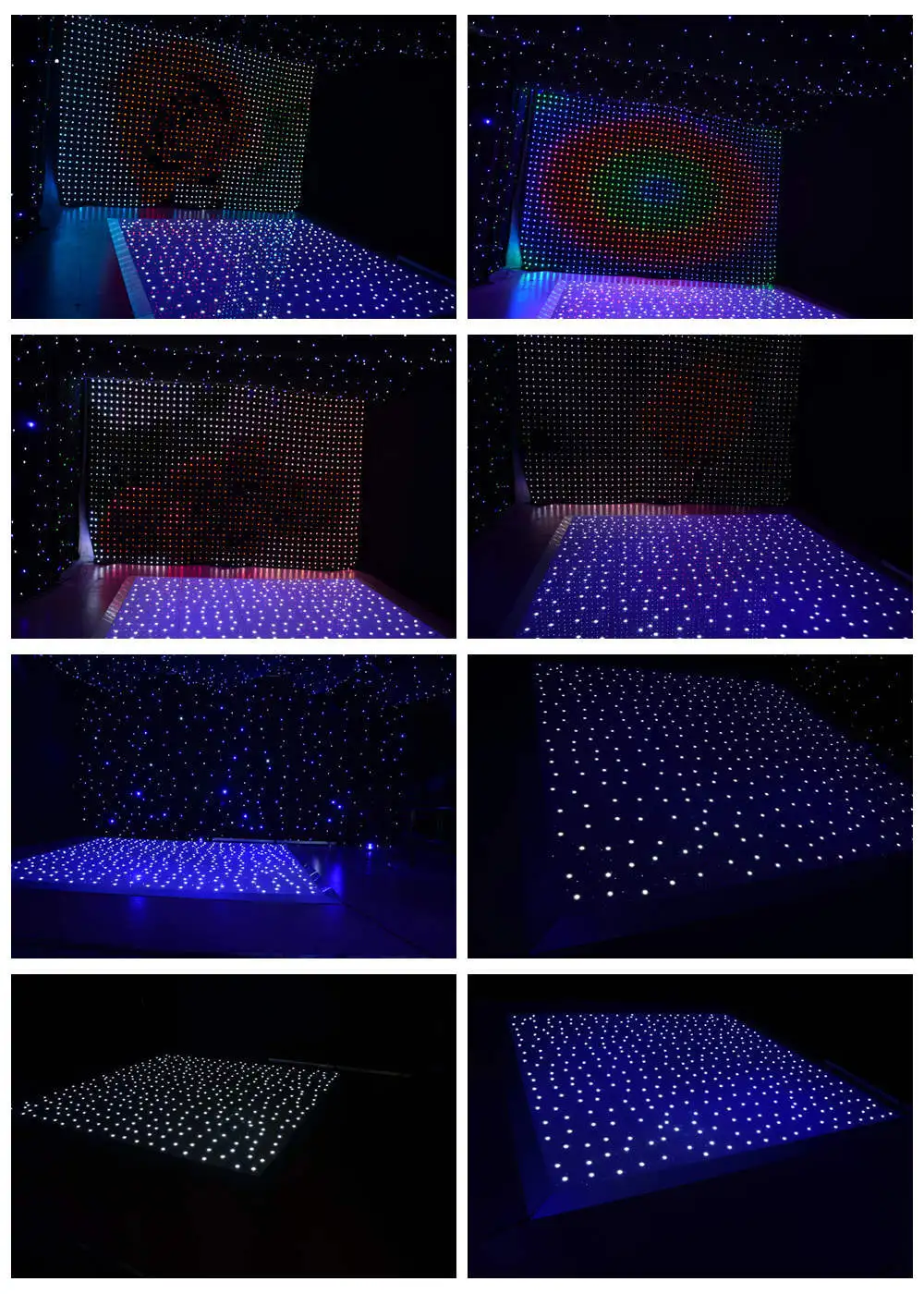 Portable Factory Waterproof White Starlit Led Wedding Party Bar Party