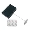 RUIWOR RW0502 Cuboid Retractable Security Tether with Dia 30mm Circular Adhesive ABS Plate for Store Security Product Position
