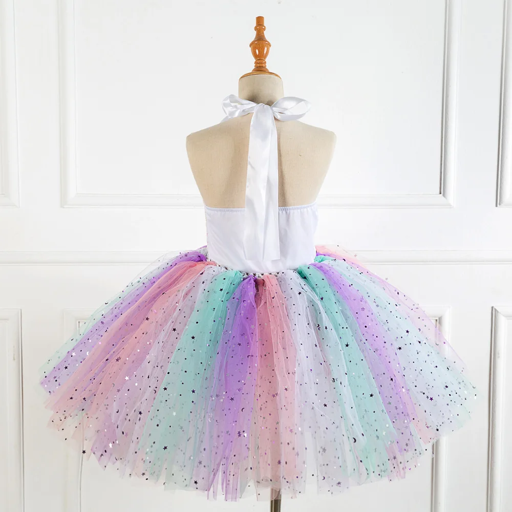 birthday rainbow tulle dress Happy Birthday Pocket Twirl Dress