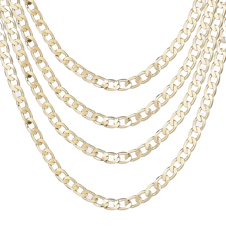 

Gold Plated Ferrero Cuban Chain Men's Chain Thick Chain
