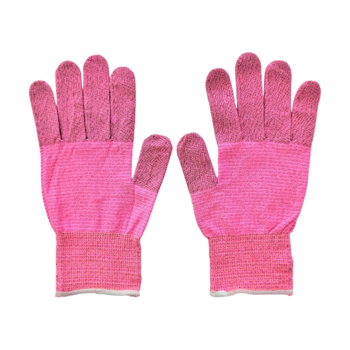 
Industrial fiber optic hand gloves safety with deodorant effects 