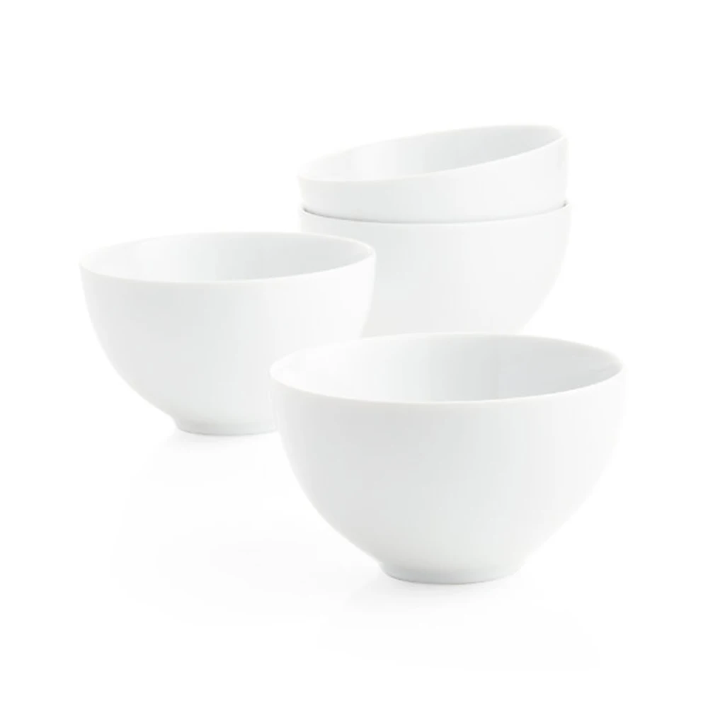Eco Friendly Party Round White Plastic Dinnerware Sets Round Melamine Bowls Sets Tableware for Home Living Restaurant Party