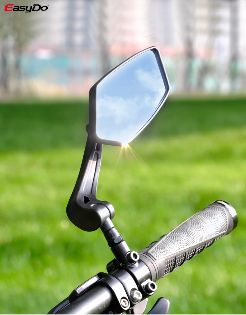 Glass Bike Side Mirror Cycle Rear View Mirror Bicycle Side Mirror For ...