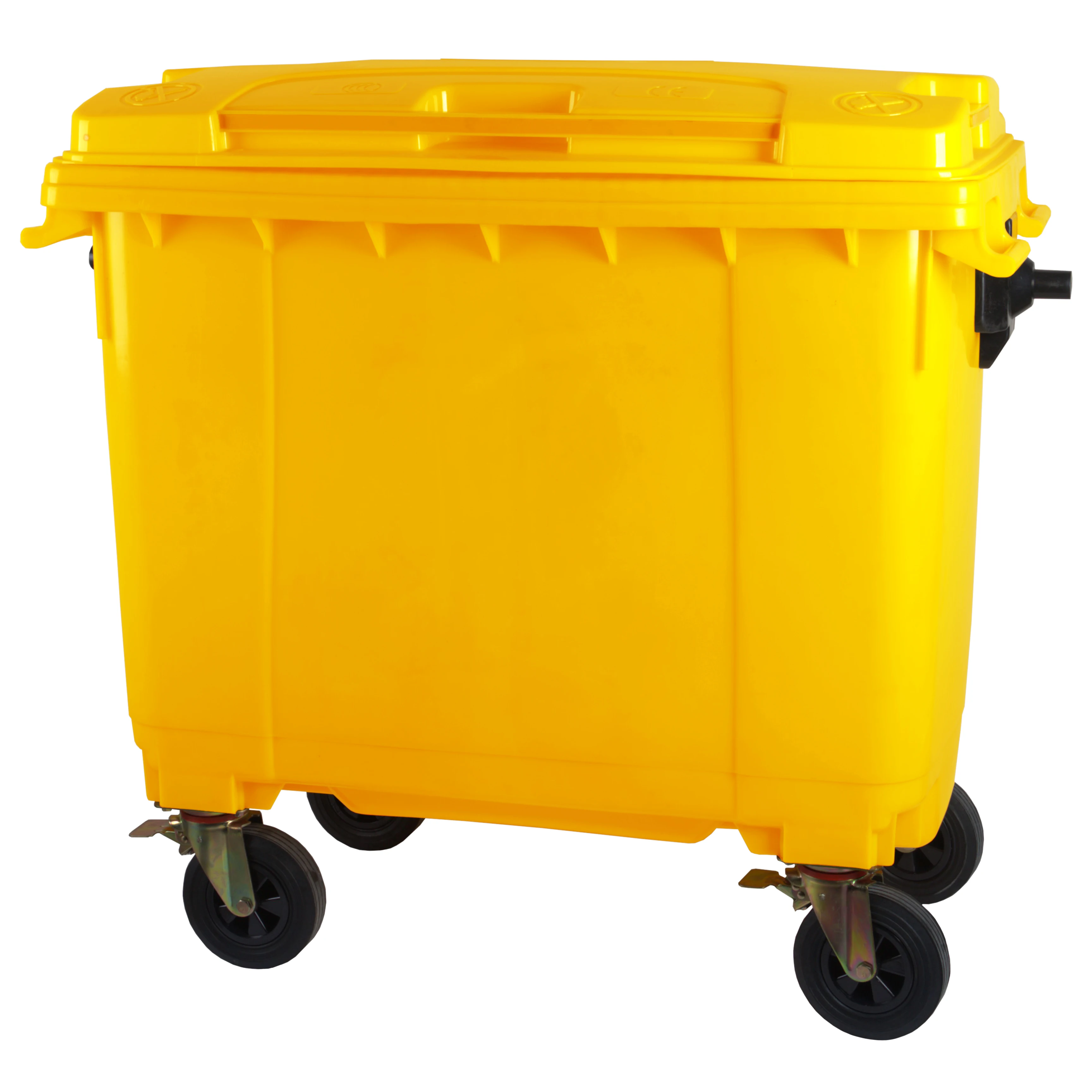 660l Liter Big Large Outdoor Industrial Plastic Mobile Waste Bin With ...