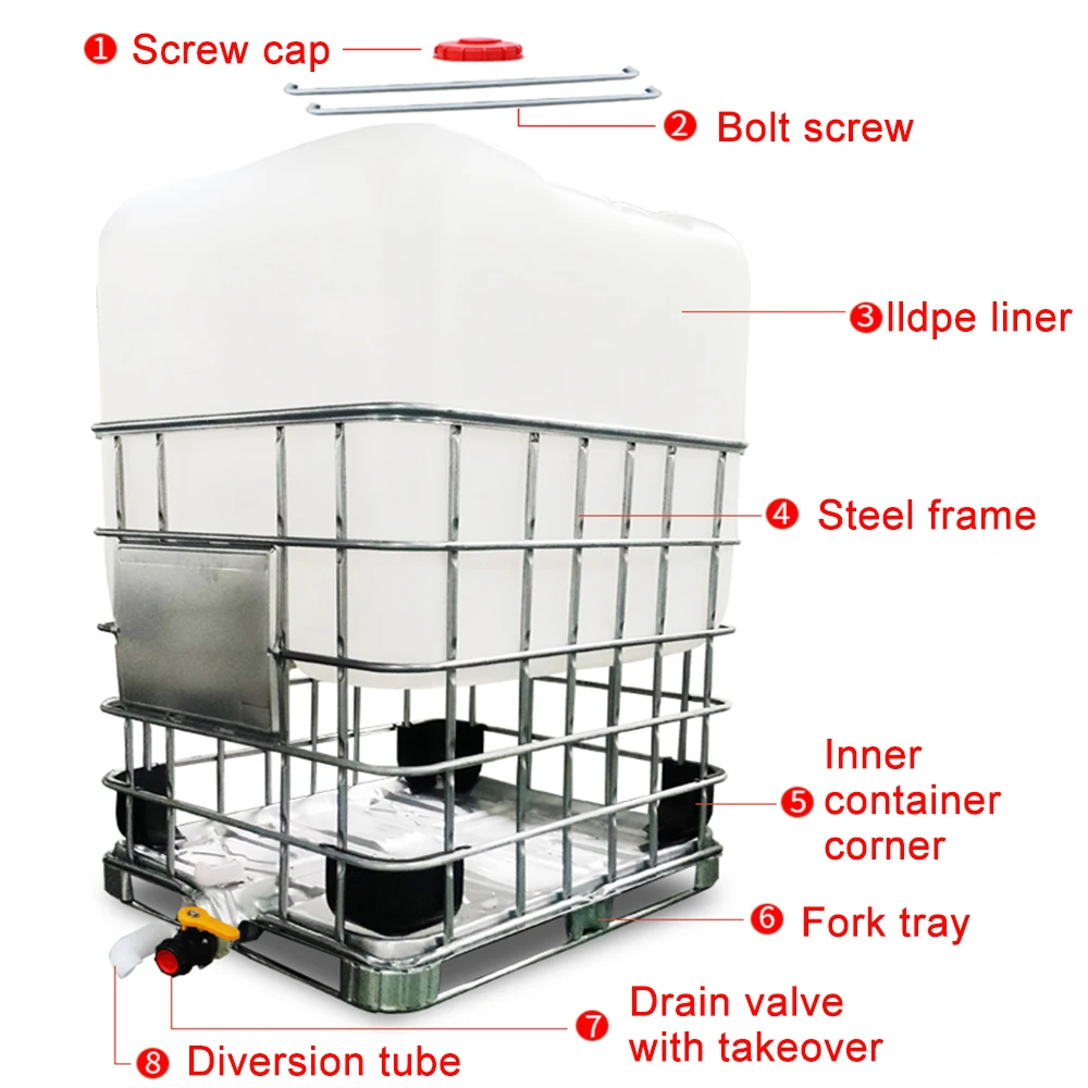 Hdpe Shipping Water 1000l Plastic Ibc Tank Food Grade Ibc Tank With Ibc Cage Buy Ibc Tank,Ibc