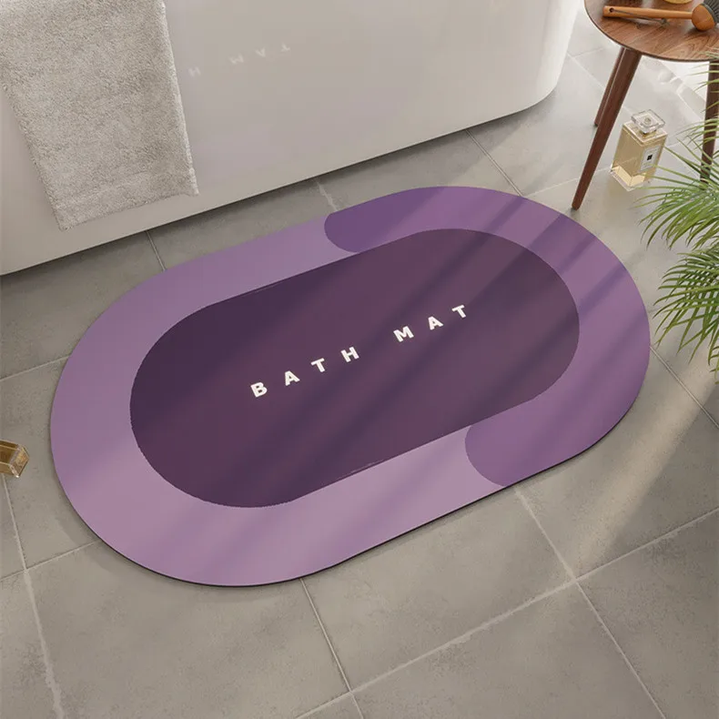 Ecofriendly Diatomaceous Earth Stone Bath Mat Ultrastrong Water