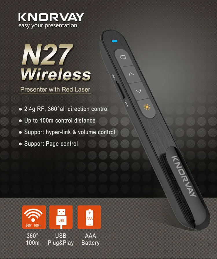 USB Wireless Presenter with RED Laser Pointer Remote Control.jpg