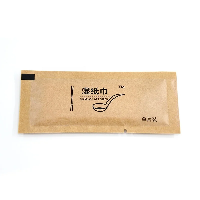 
OEM soft organic disposable cleaning wet wipes for restaurant/airline 